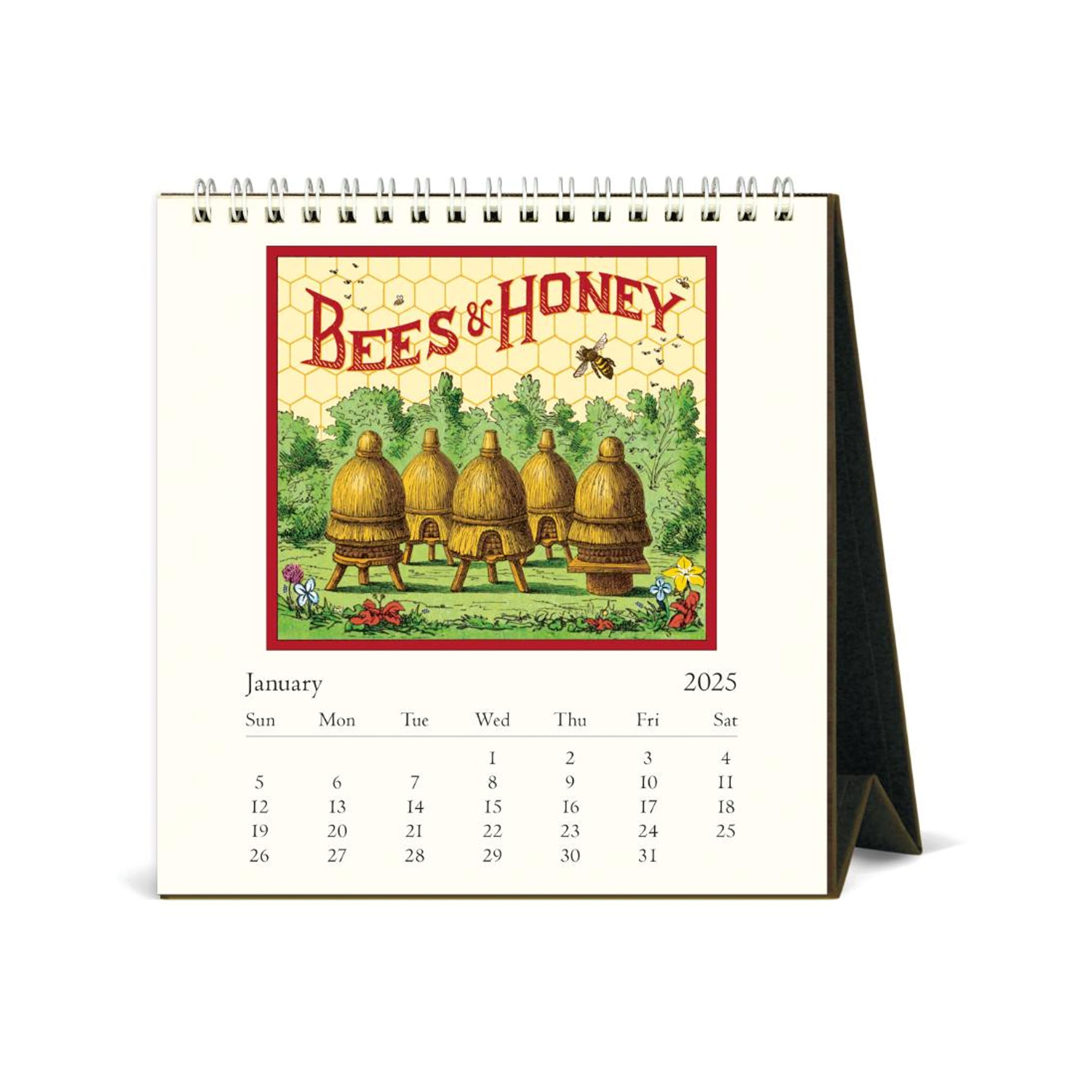 2025 Desk Calendar | Bees & Honey | Cavallini & Co.