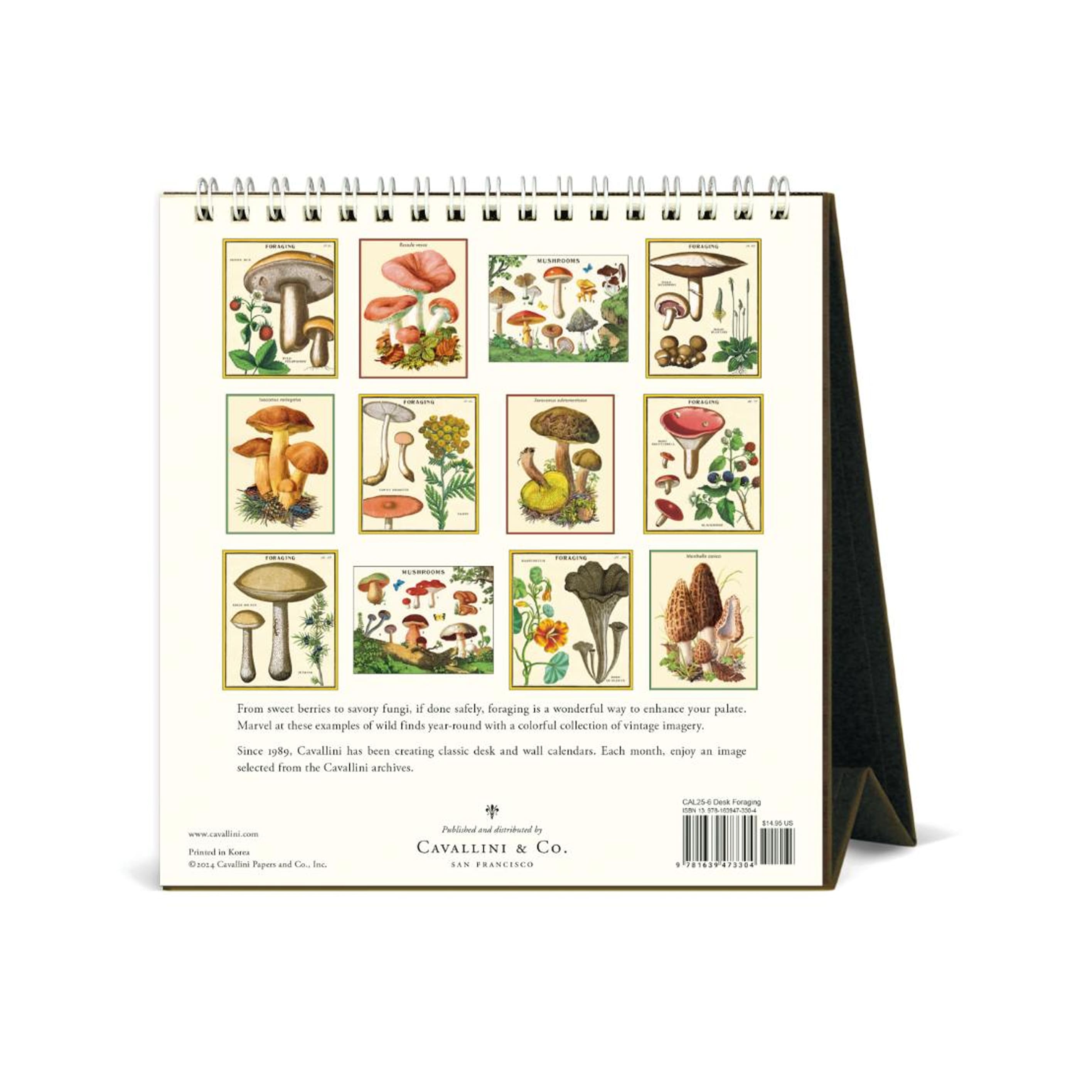 2025 Desk Calendar | Foraging | Cavallini & Co.