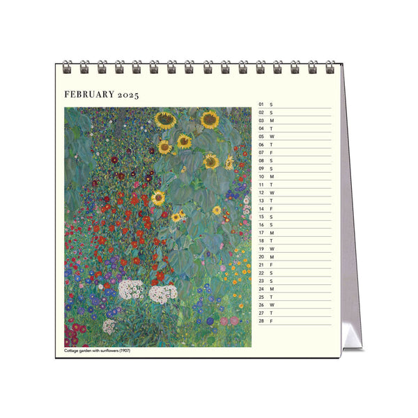 2025 Desk Calendar | Gustav Klimt | Hello Sunday