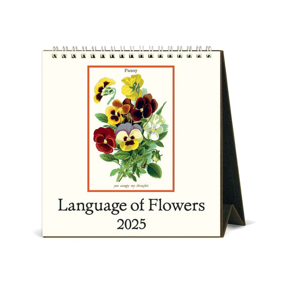 2025 Desk Calendar | Language Of Flowers | Cavallini & Co.