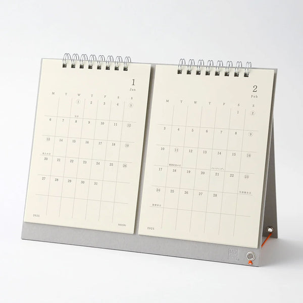 2025 Desk Calendar | Twin Monthly | MD Paper | Midori