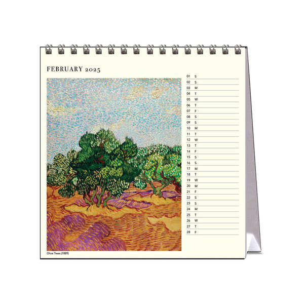 2025 Desk Calendar | Van Gogh's Trees | Hello Sunday