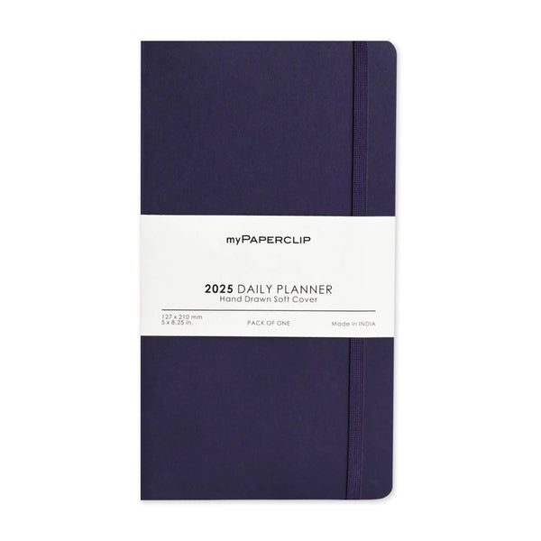 2025 Planner | Daily | Hand Drawn Soft Cover | myPaperclip | 4 COLOUR OPTIONS AVAILABLE