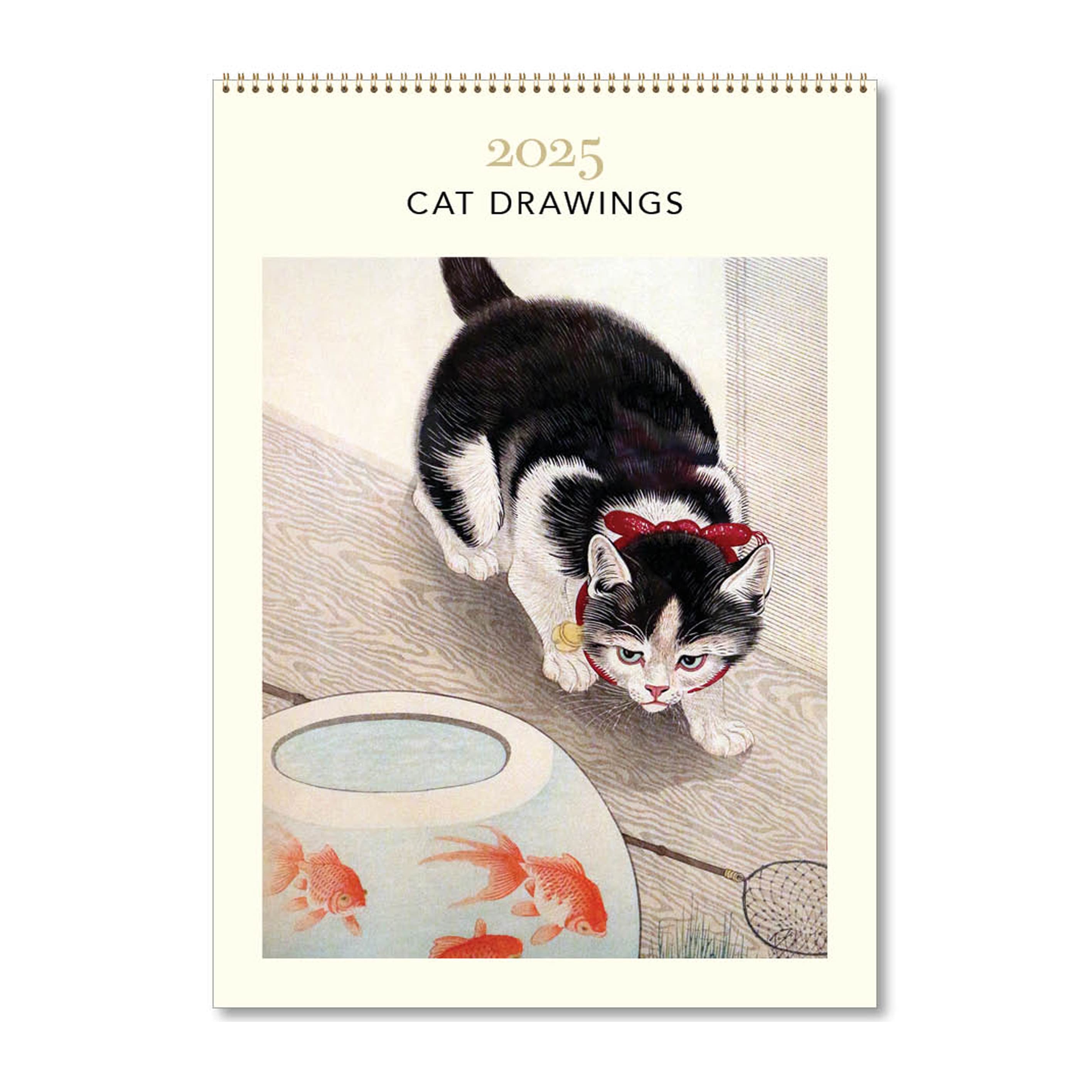 2025 Wall Calendar | Cat Drawings | Hello Sunday