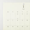 2025 Wall Calendar | Folded | A3 | MD Paper | Midori