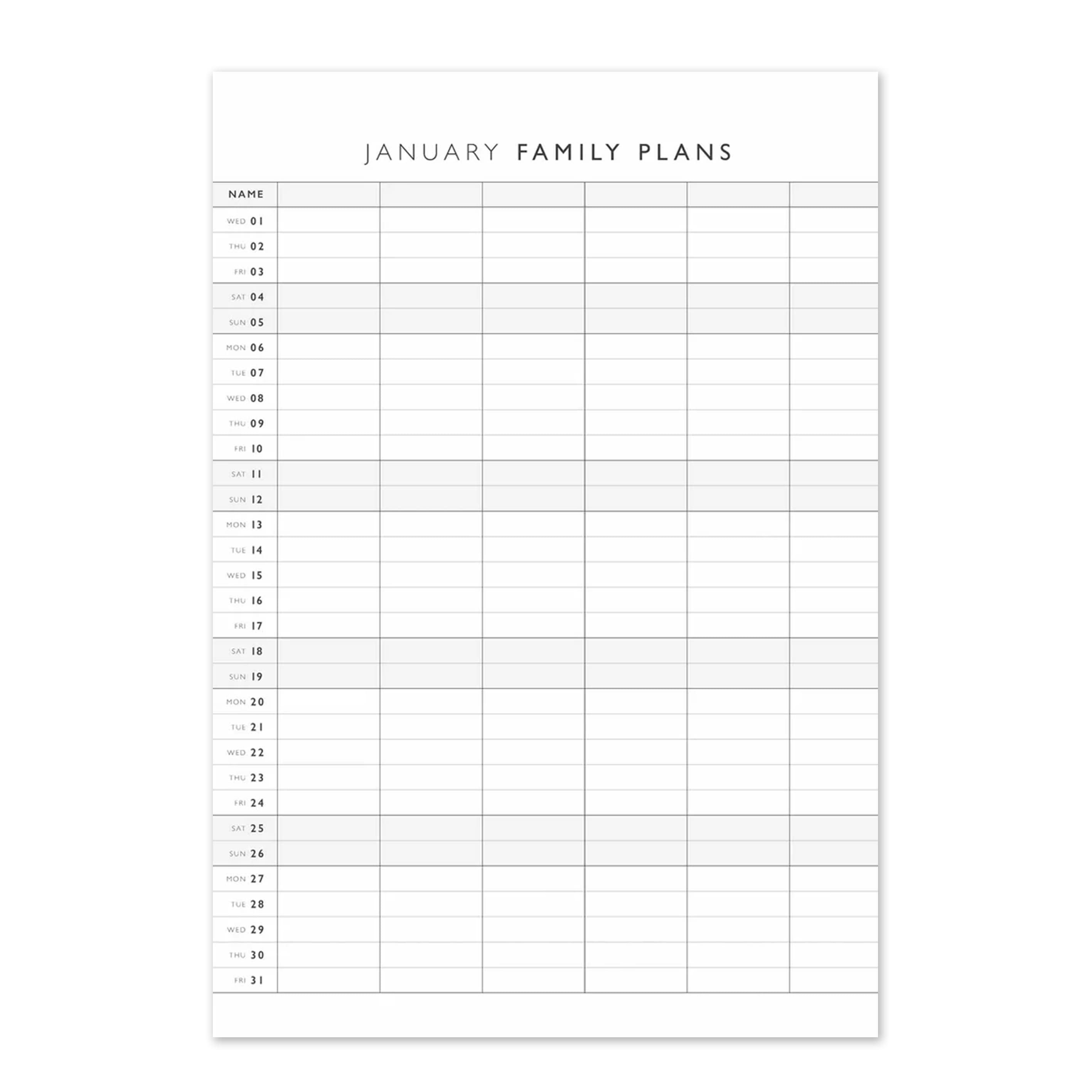 2025 Wall Calendar | Home Hustle | Write To Me