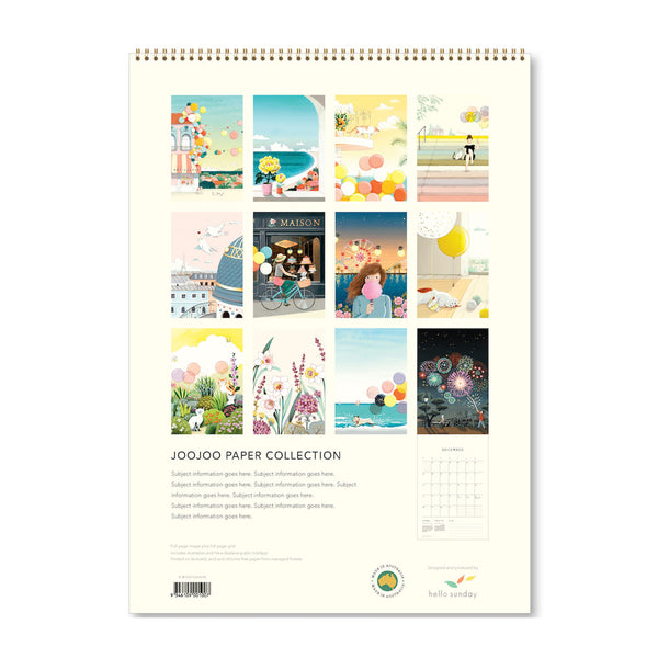 2025 Wall Calendar | Joojoo Paper Collection | Hello Sunday