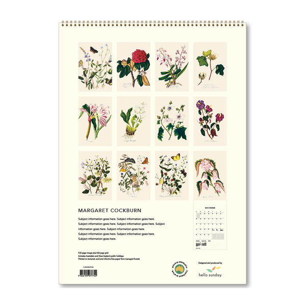 2025 Wall Calendar | Margaret Cockburn | Hello Sunday