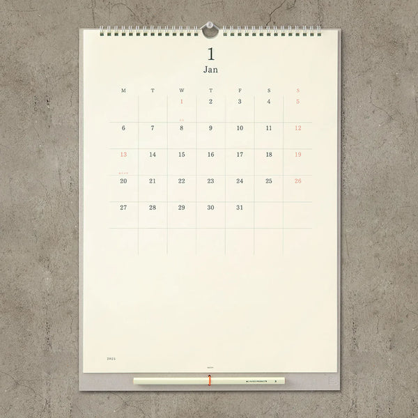 2025 Wall Calendar | MD Paper | Midori