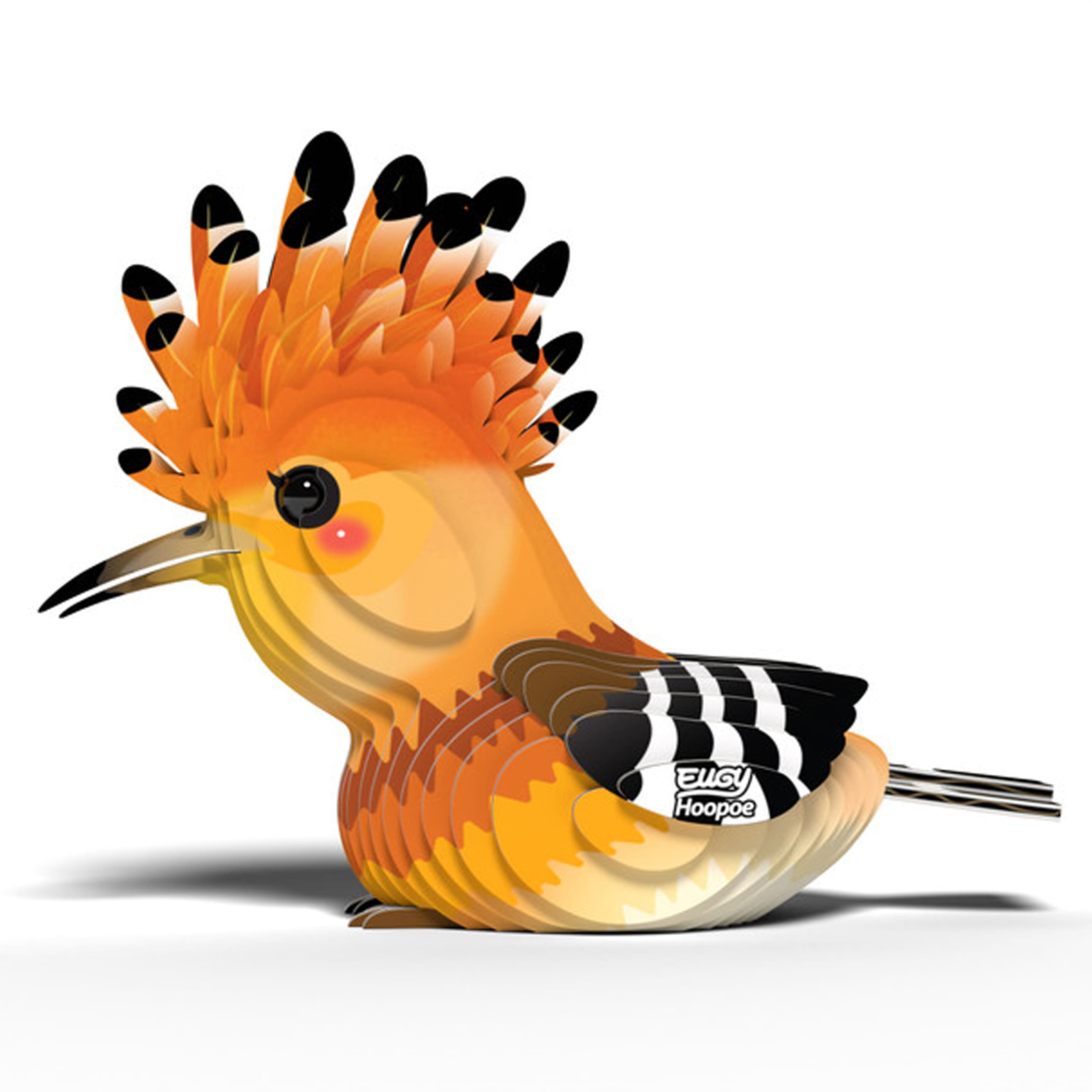 3D Cardboard Model Kit | Hoopoe | Eugy