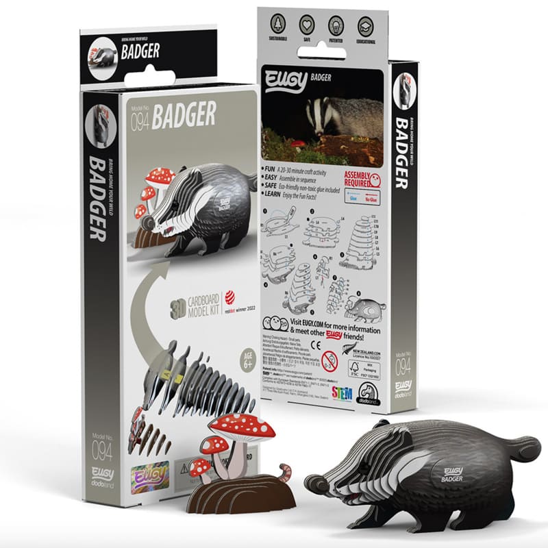 3D Cardboard Model Kit | Badger | Eugy