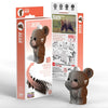 3D Cardboard Model Kit | Bear | Eugy