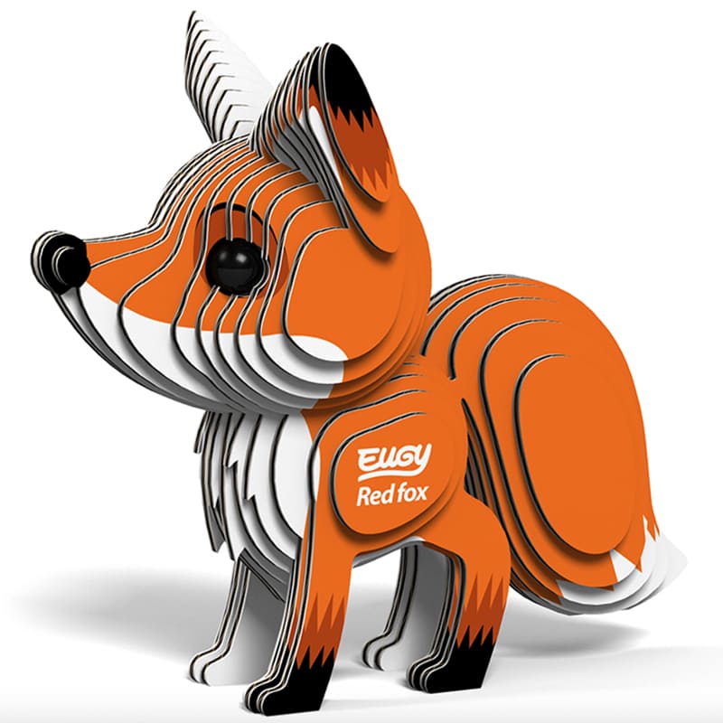 3D Cardboard Model Kit | Red Fox | Eugy