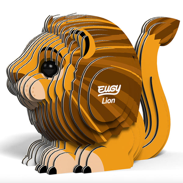 3D Cardboard Model Kit | Lion | Eugy