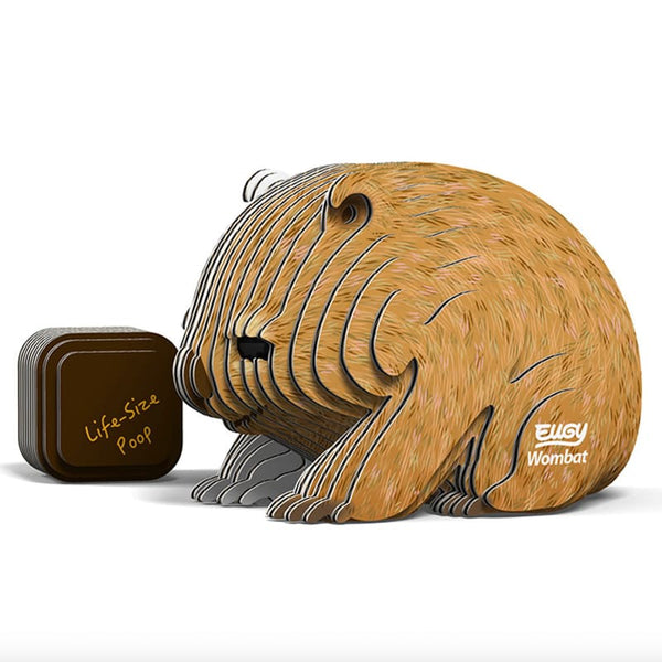 3D Cardboard Model Kit |  Wombat | Eugy