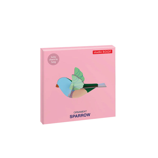 3D Cardboard Model Kit | Lucky Charm | 10cm | Sparrow | Studio Roof