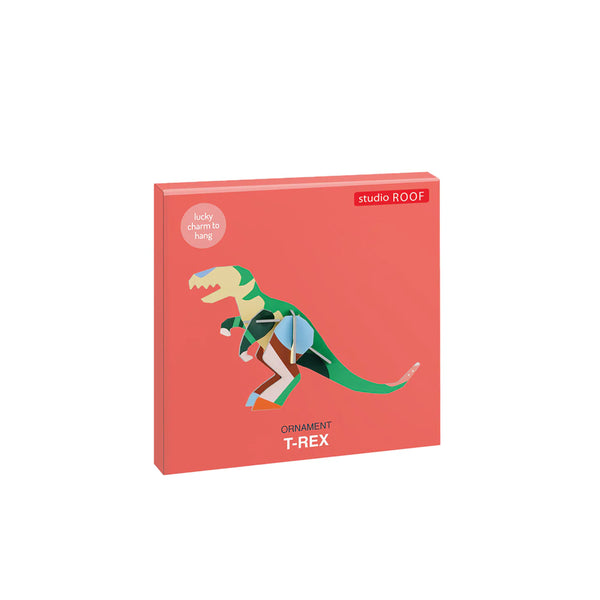 3D Cardboard Model Kit | Lucky Charm | 10cm | T-Rex | Studio Roof