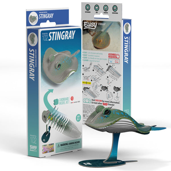 3D Cardboard Model Kit | Stingray | Eugy