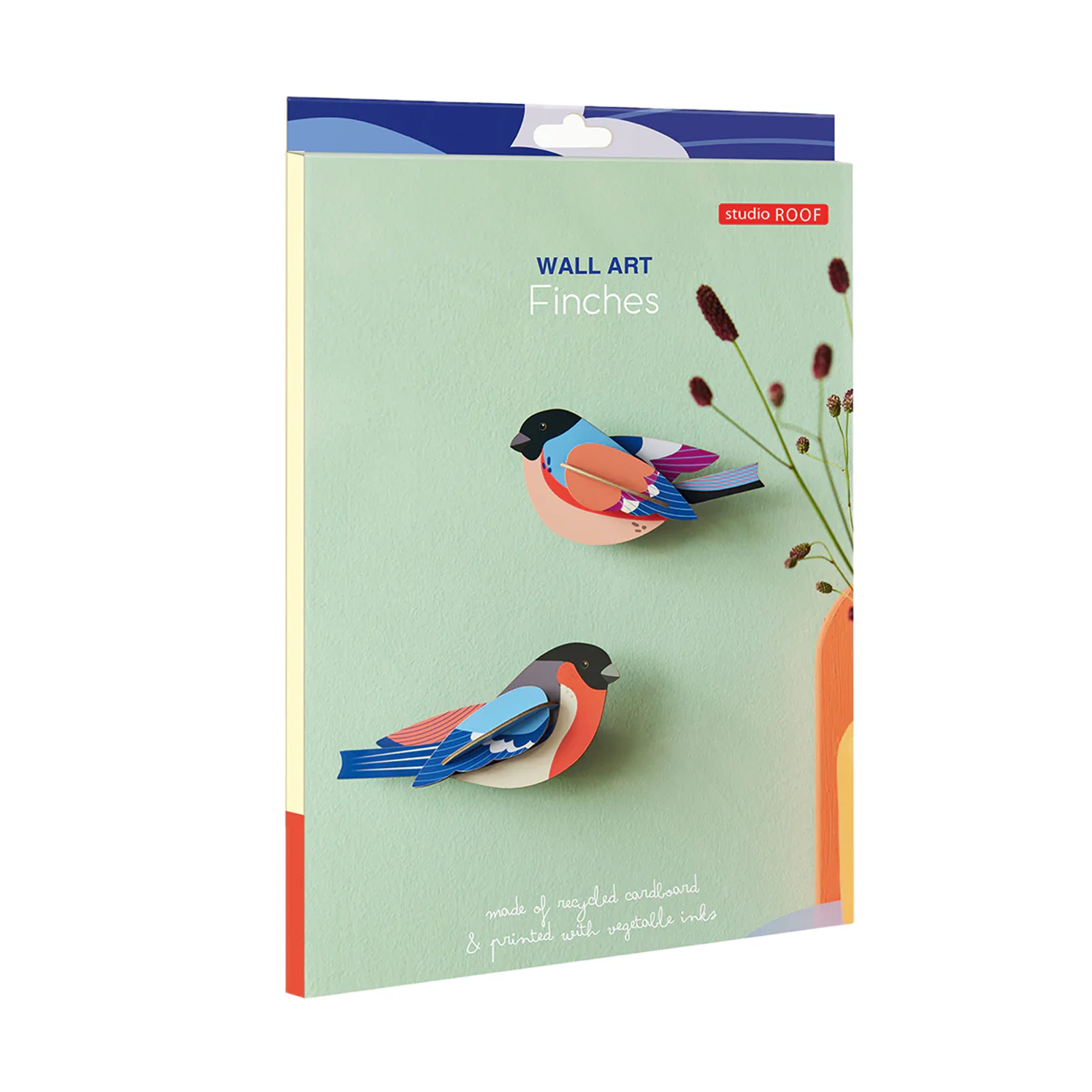 3D Cardboard Model Kit | Wall Art | B6 | Garden Birds | Finches | Studio Roof