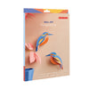 3D Cardboard Model Kit | Wall Art | B6 | Garden Birds | Kingfishers | Studio Roof