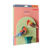 3D Cardboard Model Kit | Wall Art | B6 | Garden Birds | Robins | Studio Roof