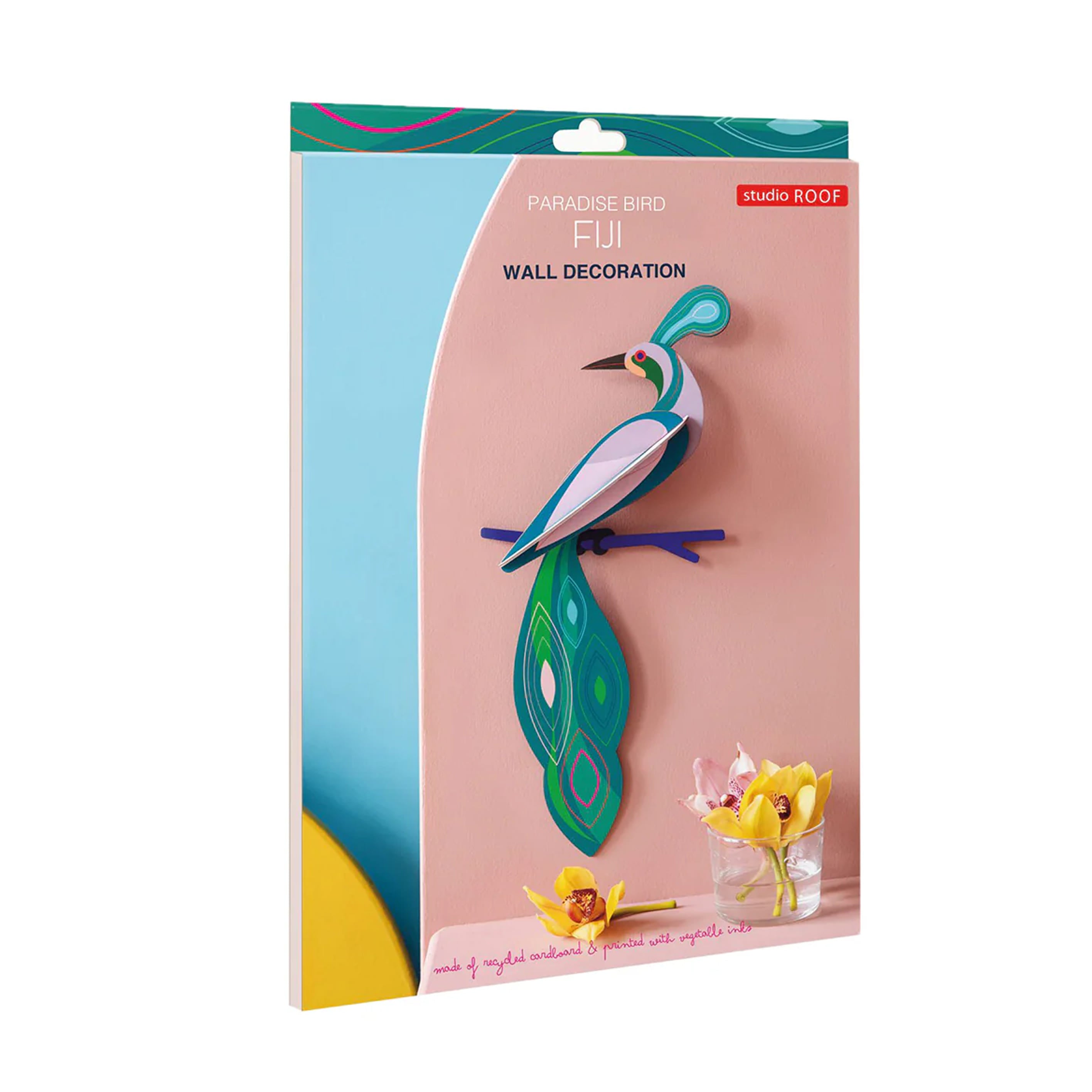 3D Cardboard Model Kit | Wall Art | B5 | Paradise Birds | Fiji | Studio Roof