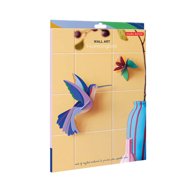 3D Cardboard Model Kit | Wall Art | B5 | Paradise Birds | Hummingbird | Studio Roof