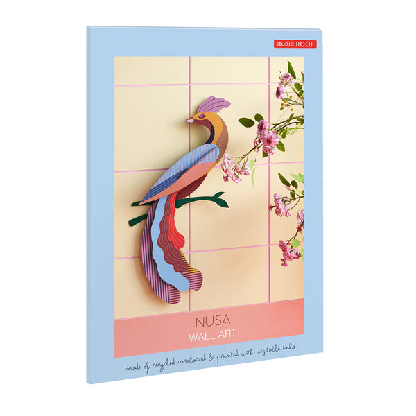 3D Cardboard Model Kit | Wall Art | B4 | Paradise Birds | Nusa |  Studio Roof