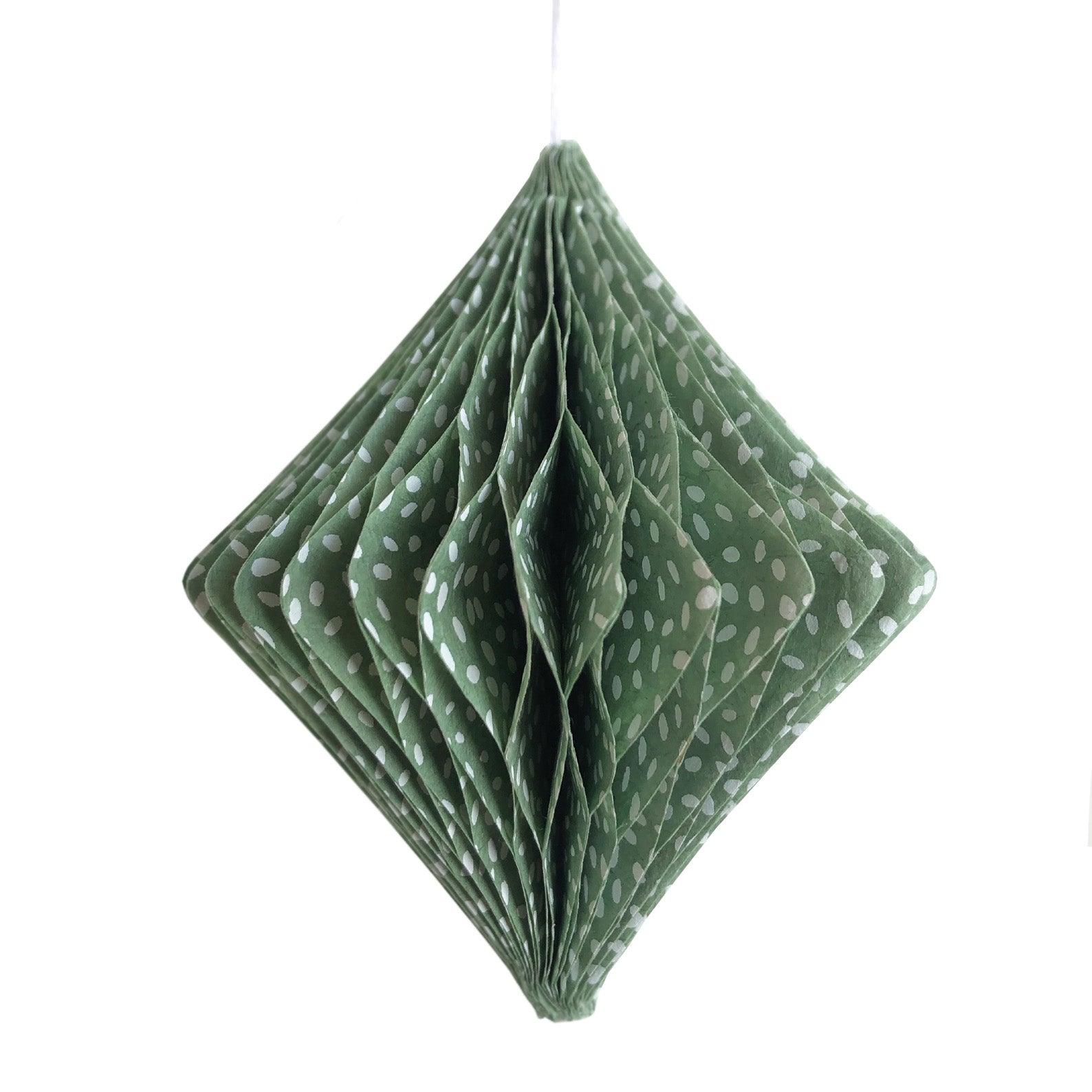 Handmade Nepalese Honeycomb Christmas Decoration | Diamond | 8 DESIGN OPTIONS AVAILABLE