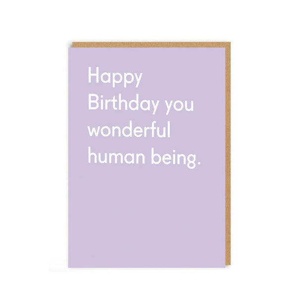 Birthday Card | Wonderful Human Being | Ohh Deer