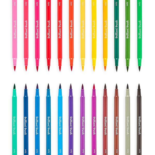 Brush Pen | Brilliant Brush | Set of 24 | Ooly