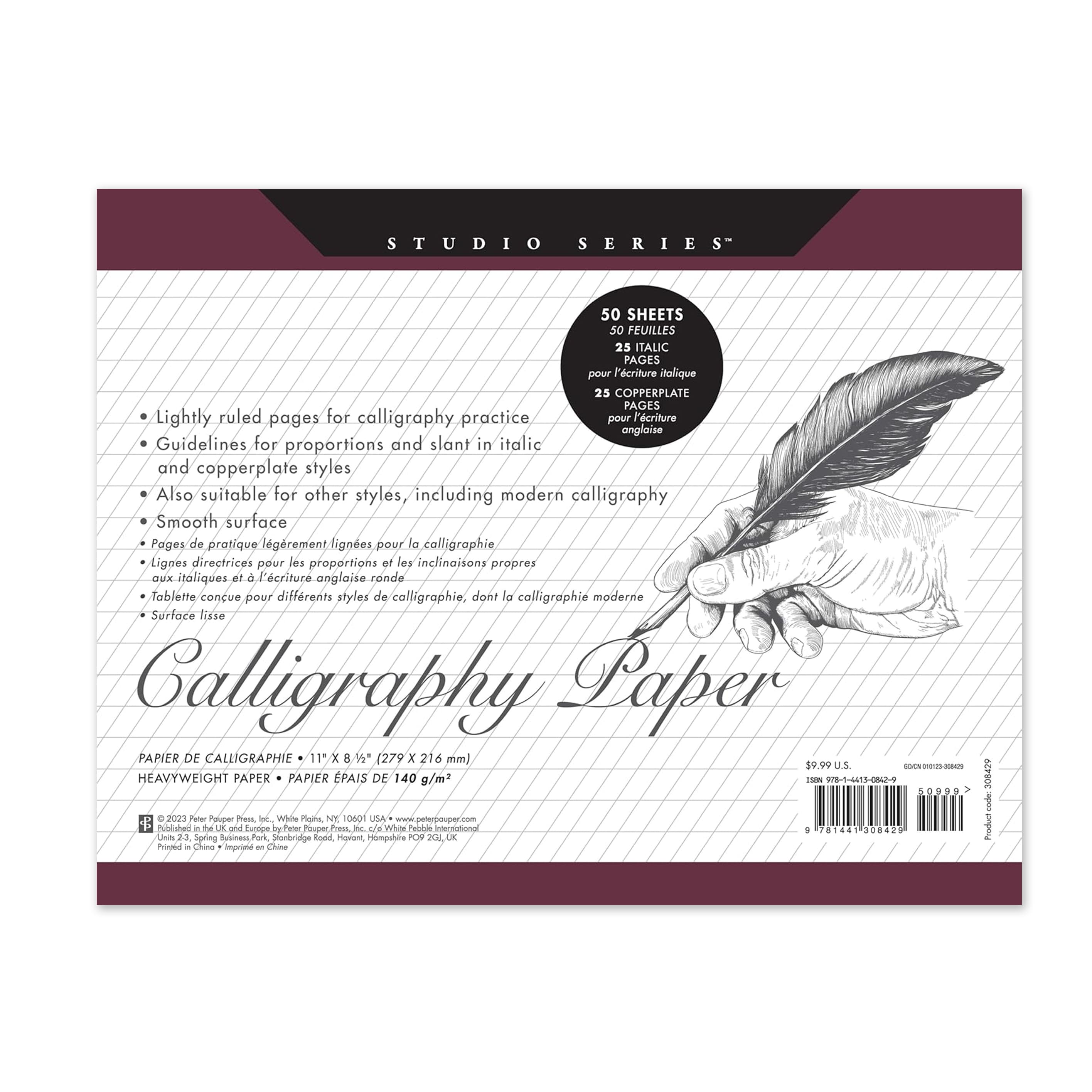 Calligraphy Pad | Calligraphy Paper Pad | Peter Pauper Press