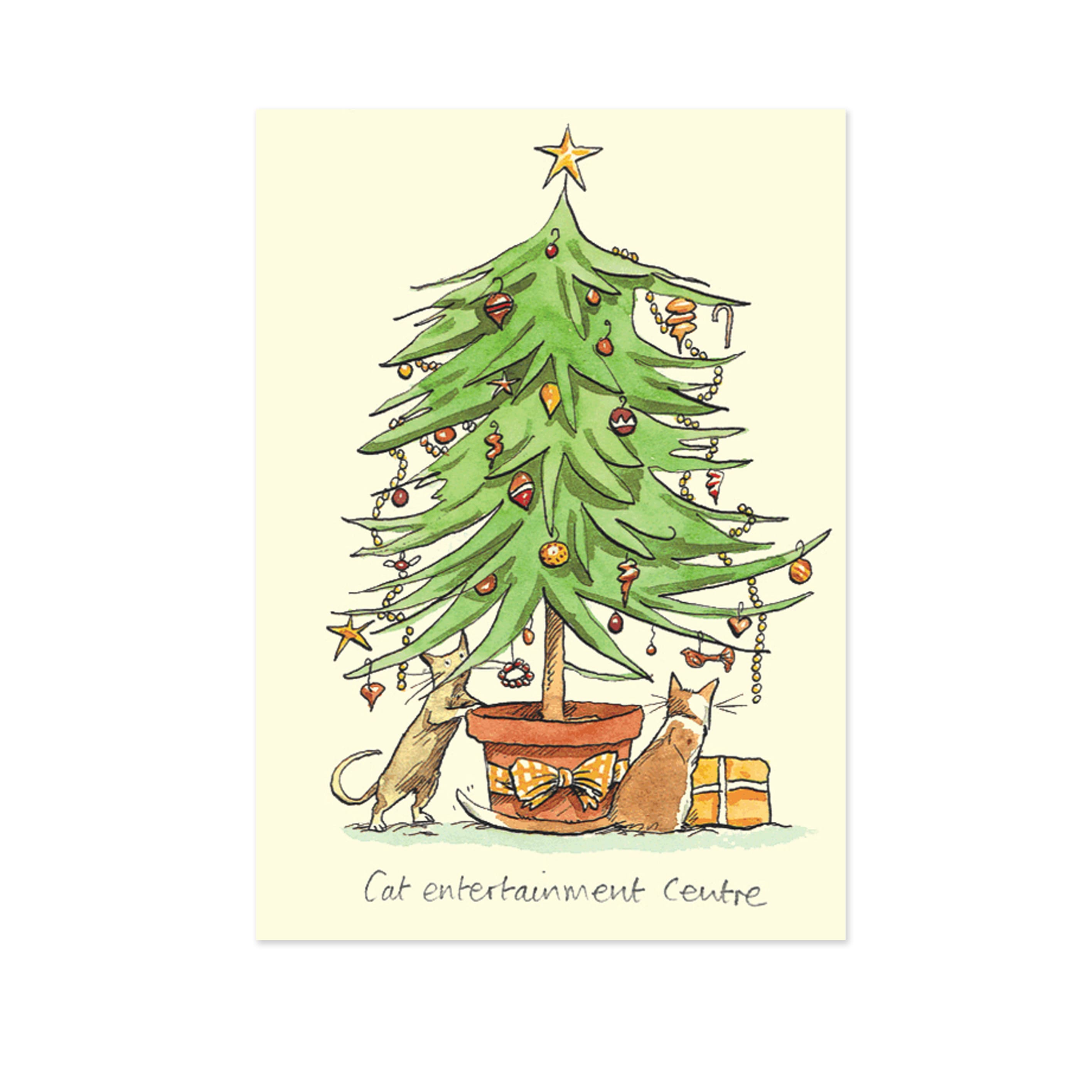 Christmas Card | Cat Entertainment Centre | Two Bad Mice