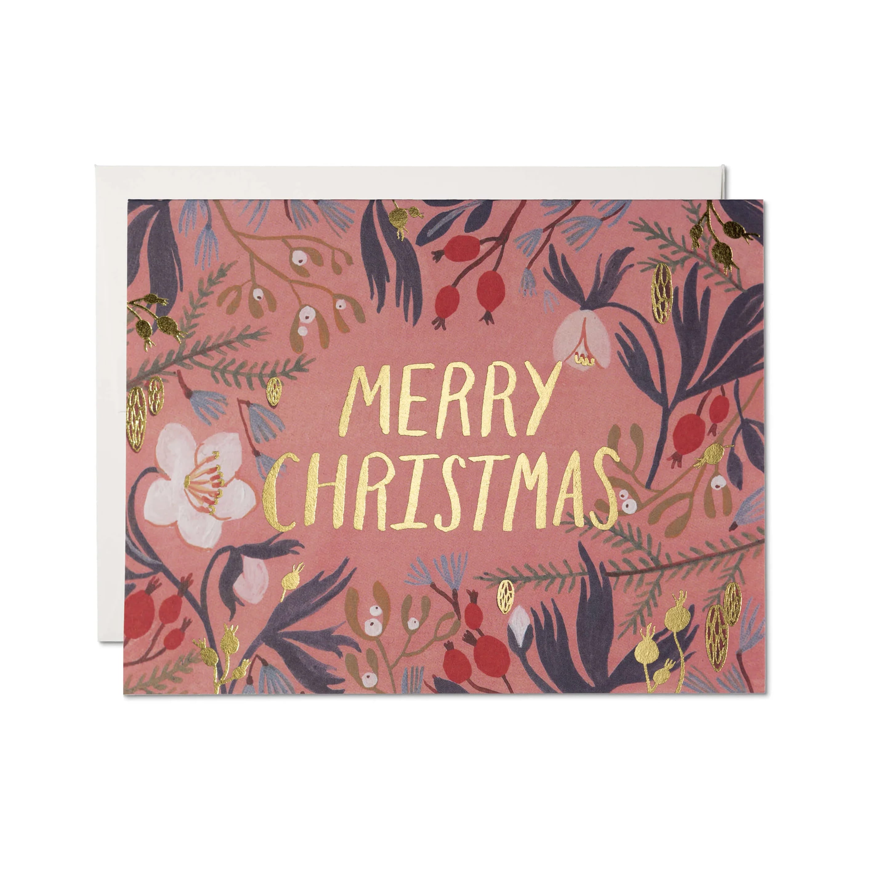 Christmas Card | Flowers | Red Cap Cards