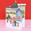 Christmas Card | 3D Fold Out Card | Christmas Town | Raspberry Blossom