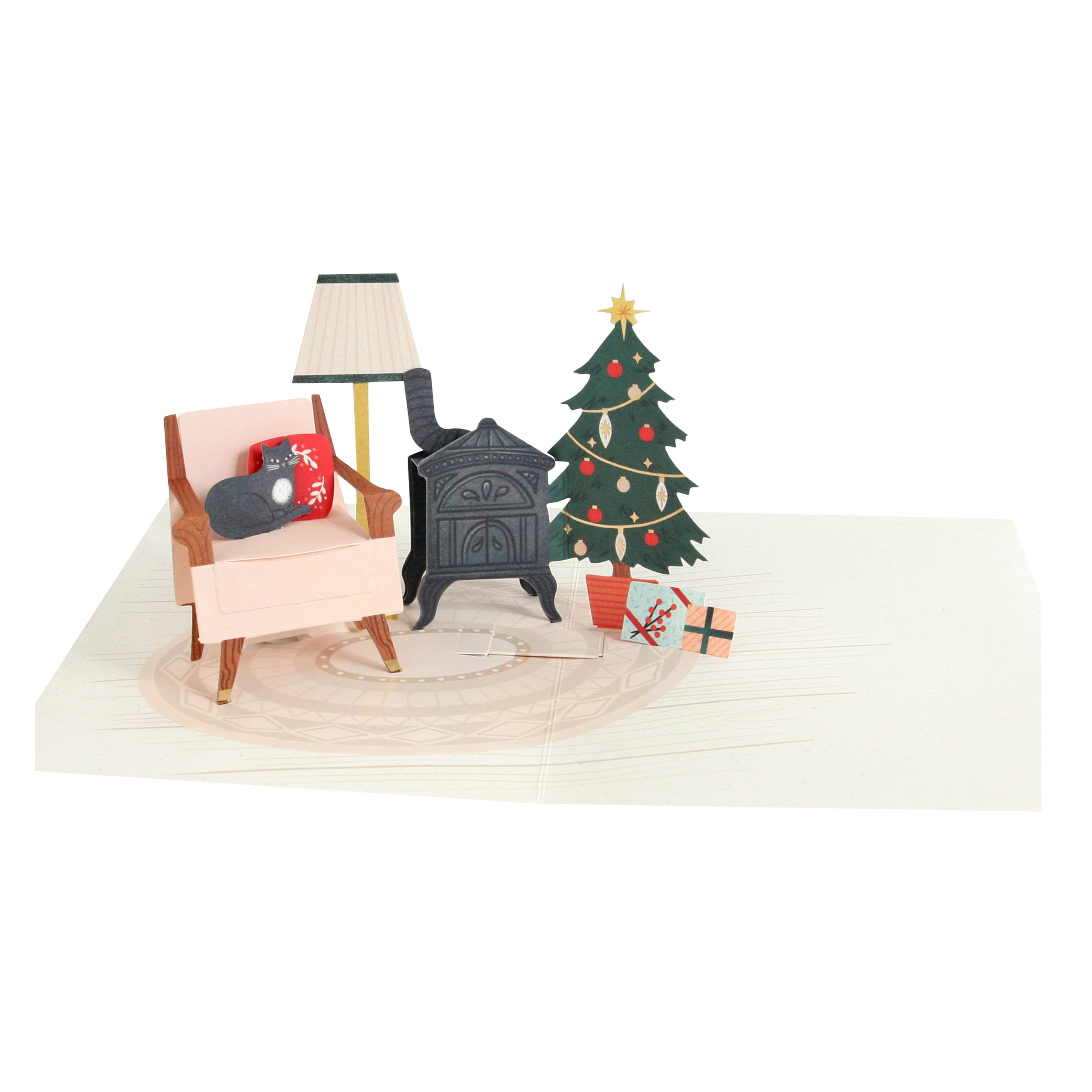 Christmas Card | 3D Pop Up Card | Festive Room | UWP Luxe