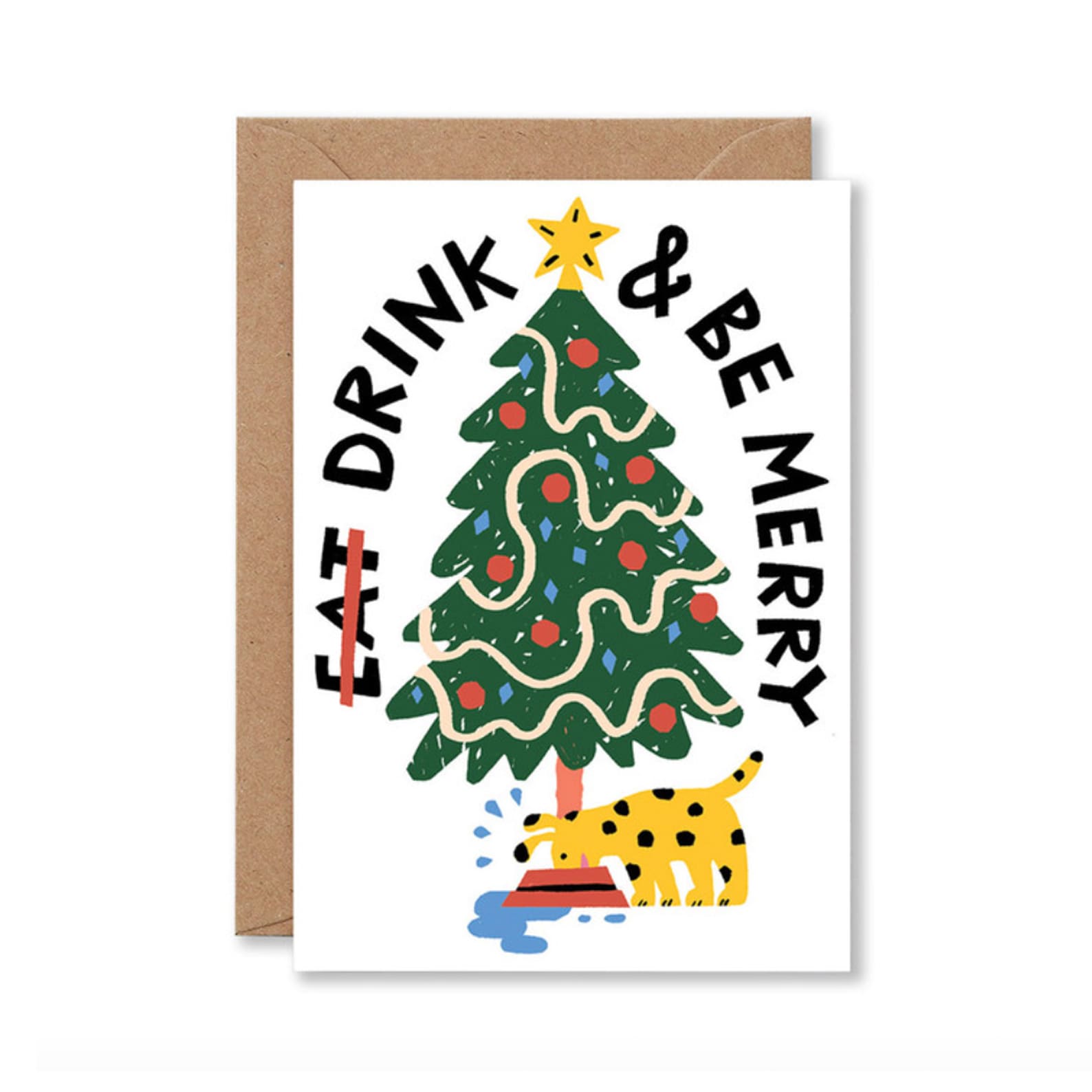 Christmas Card | Drink & Be Merry | Wrap