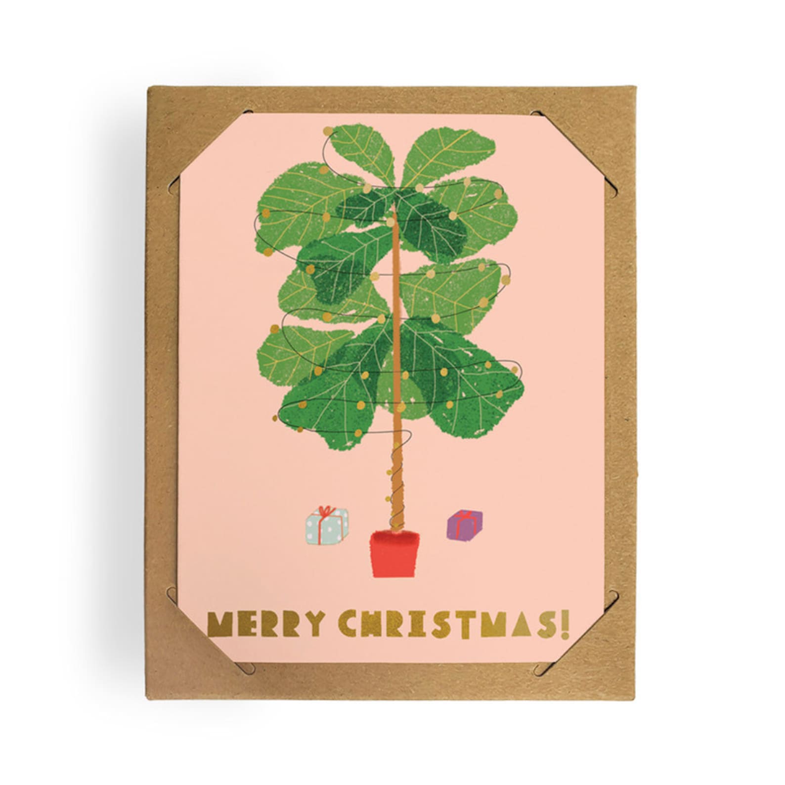 Christmas Card | Boxed Set | Ficus Lyrata | Carolyn Suzuki | 1973