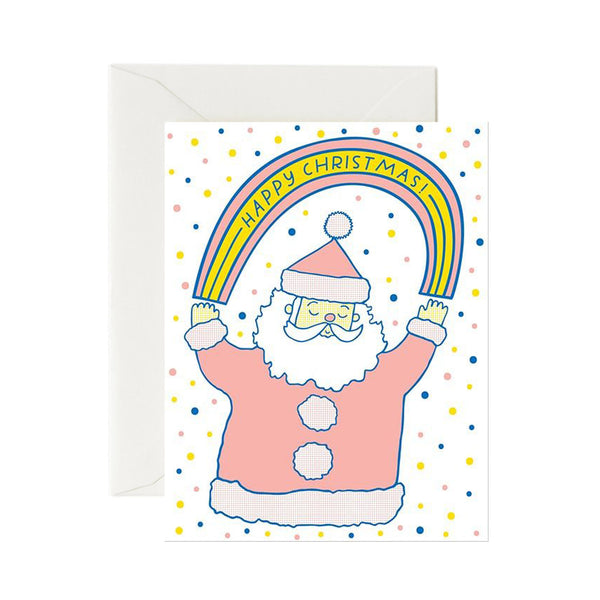 Christmas Card | Rainbow Santa | The Good Twin