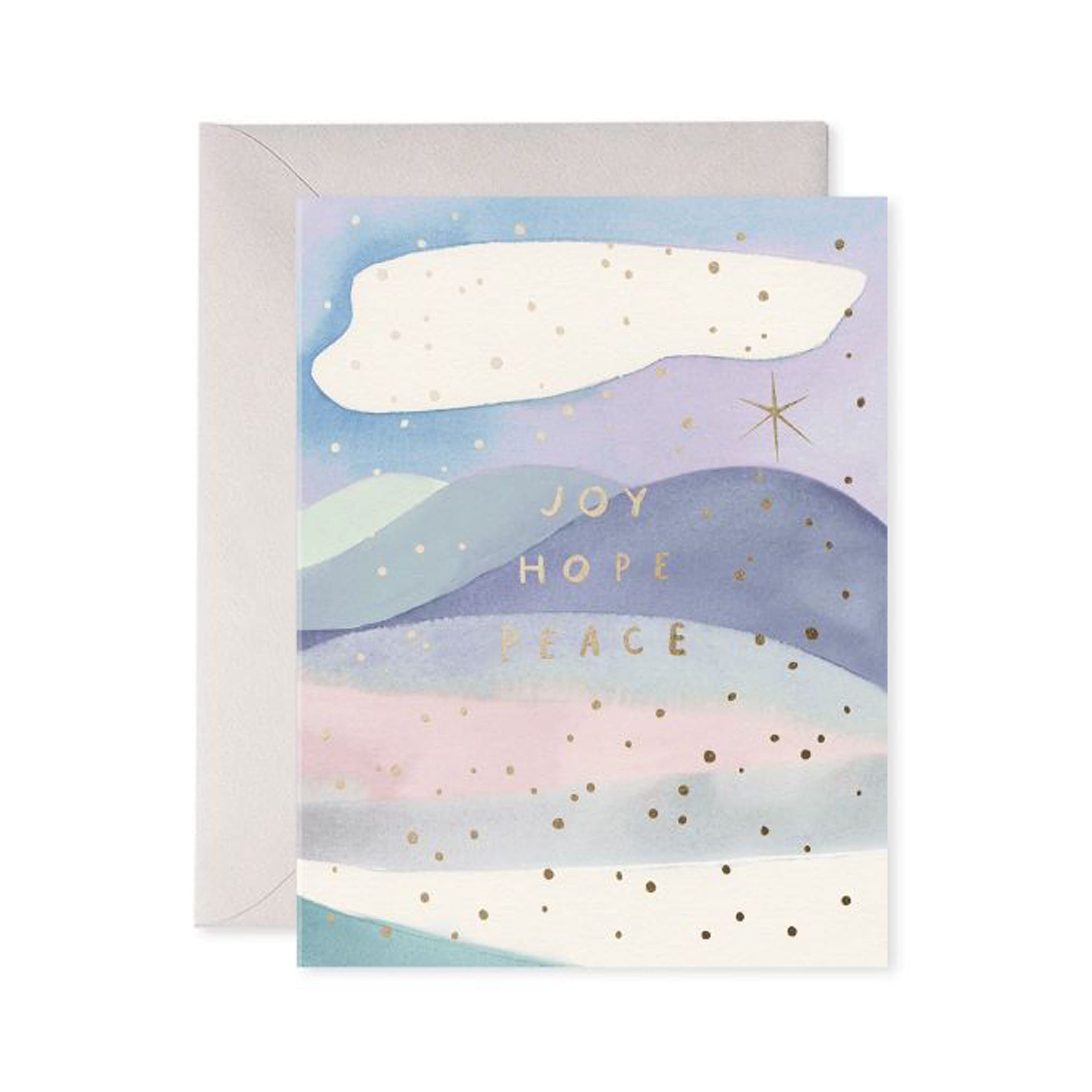 Christmas Card | Joy Hope Peace | E.Frances Paper