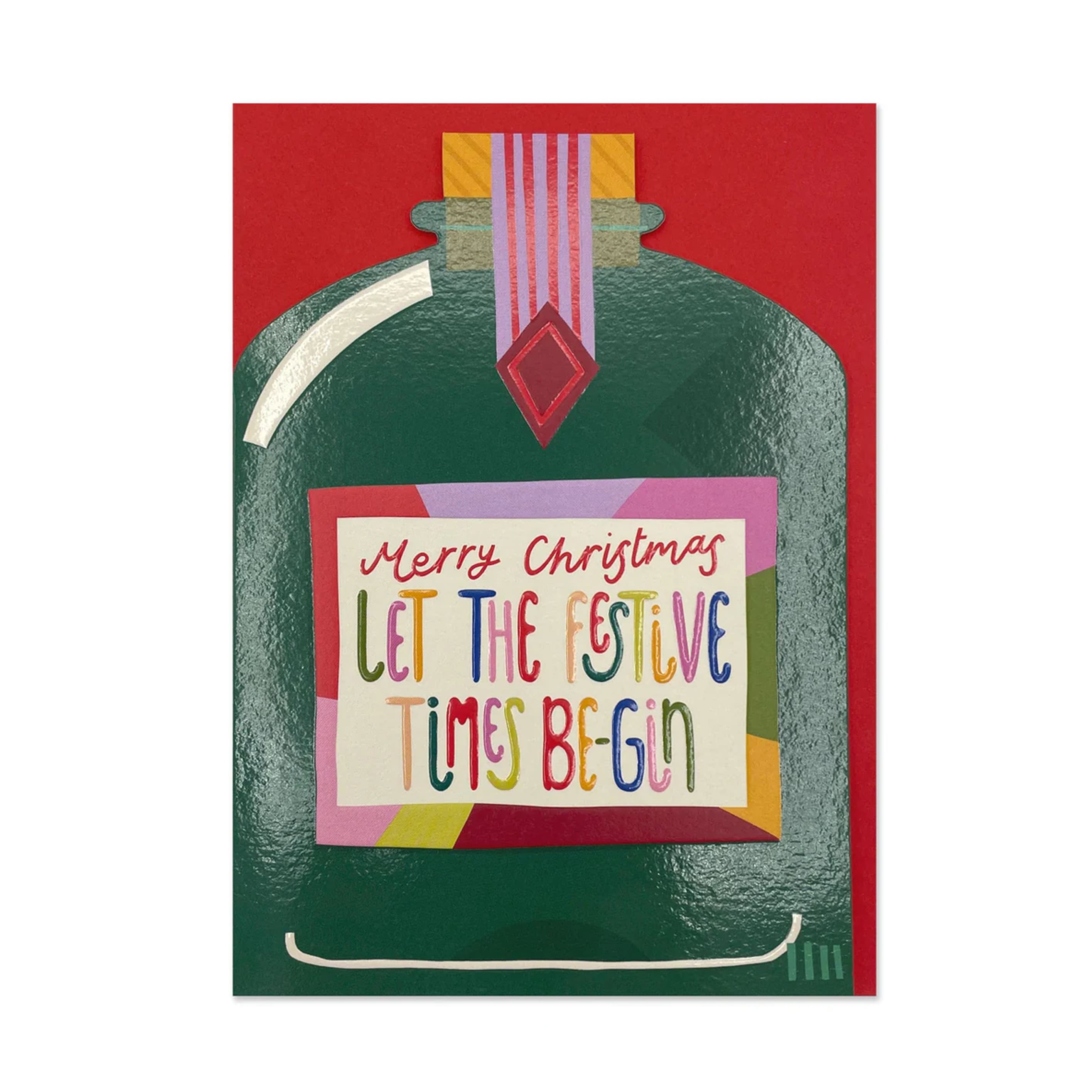 Christmas Card | Let The Festive Times Begin | Raspberry Blossom