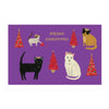 Christmas Card | Pack of 8 | Merry Christmas Pretty Paws | Roger la Borde