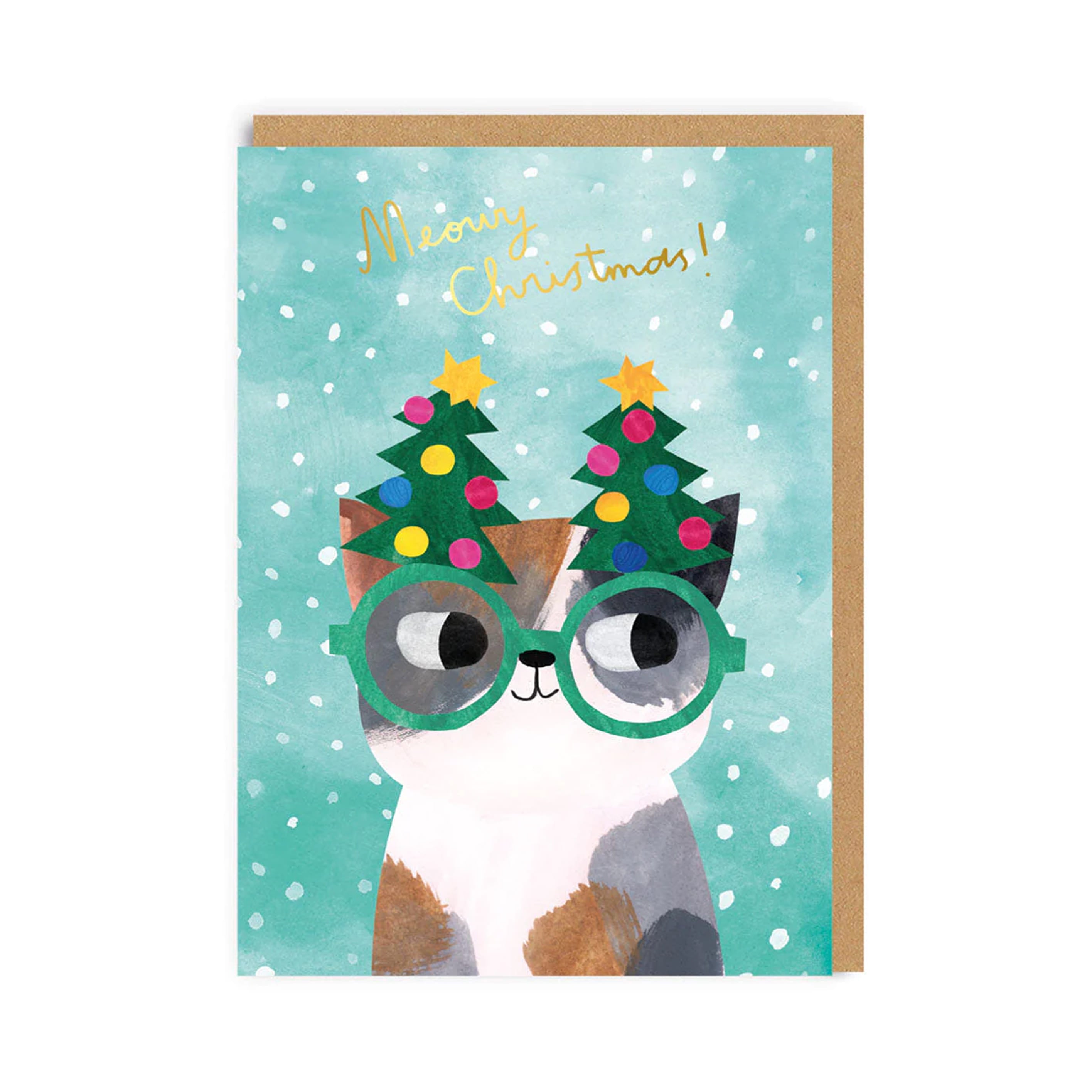 Christmas Card | Pack of 9 | Cat In Hats | Ohh Deer