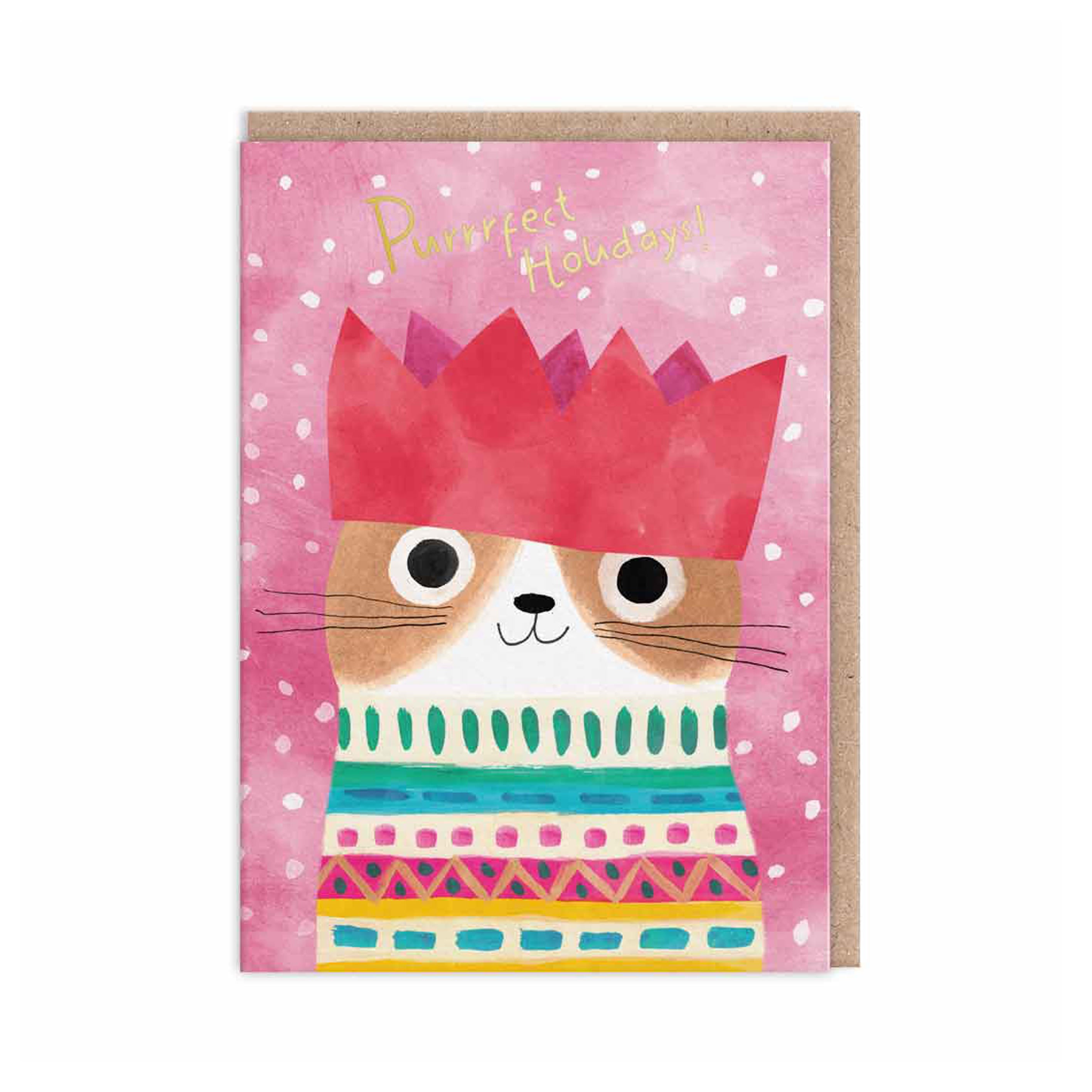 Christmas Card | Pack of 9 | Cat In Hats | Ohh Deer