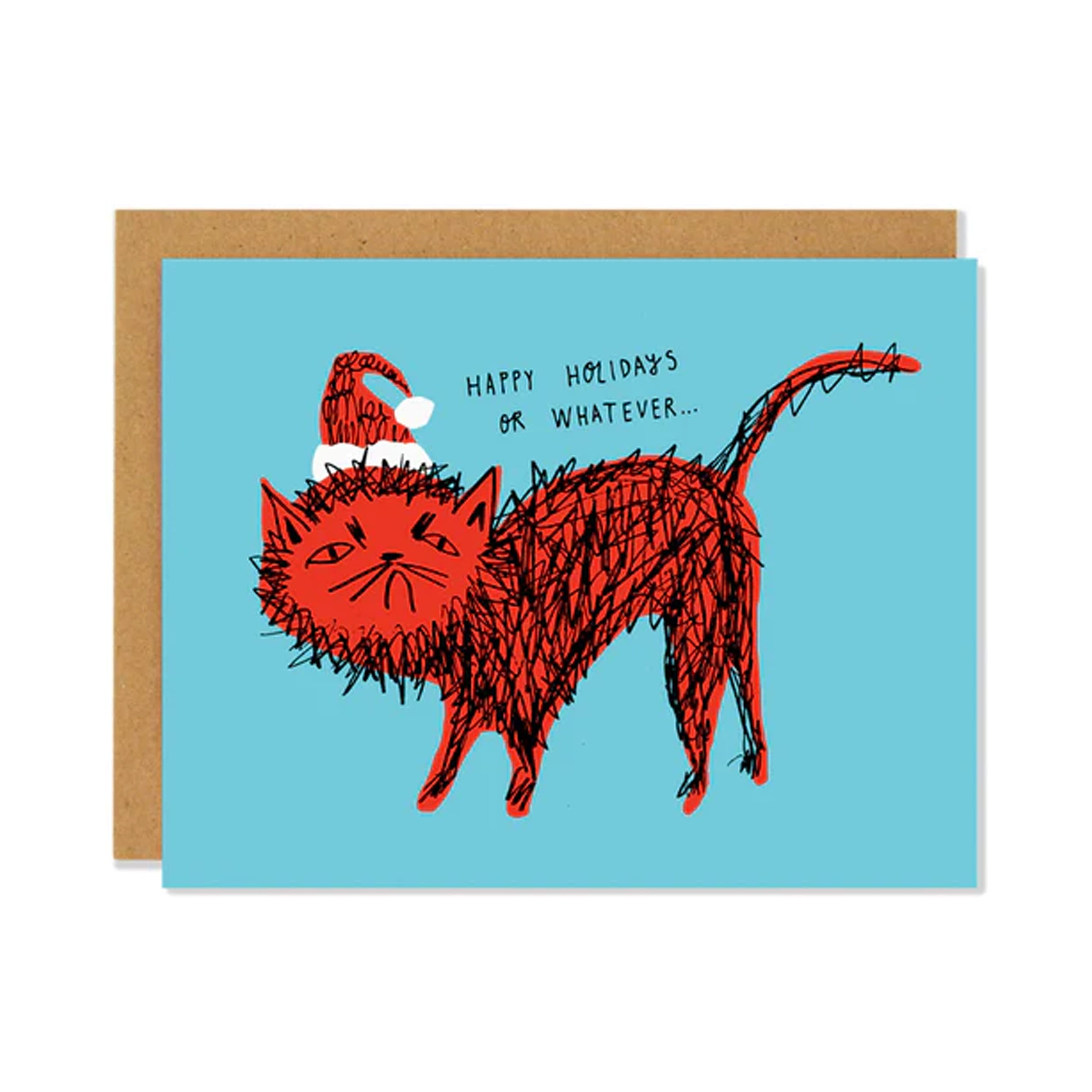 Christmas Card | Snitty Kitty Holiday | Badger & Burke