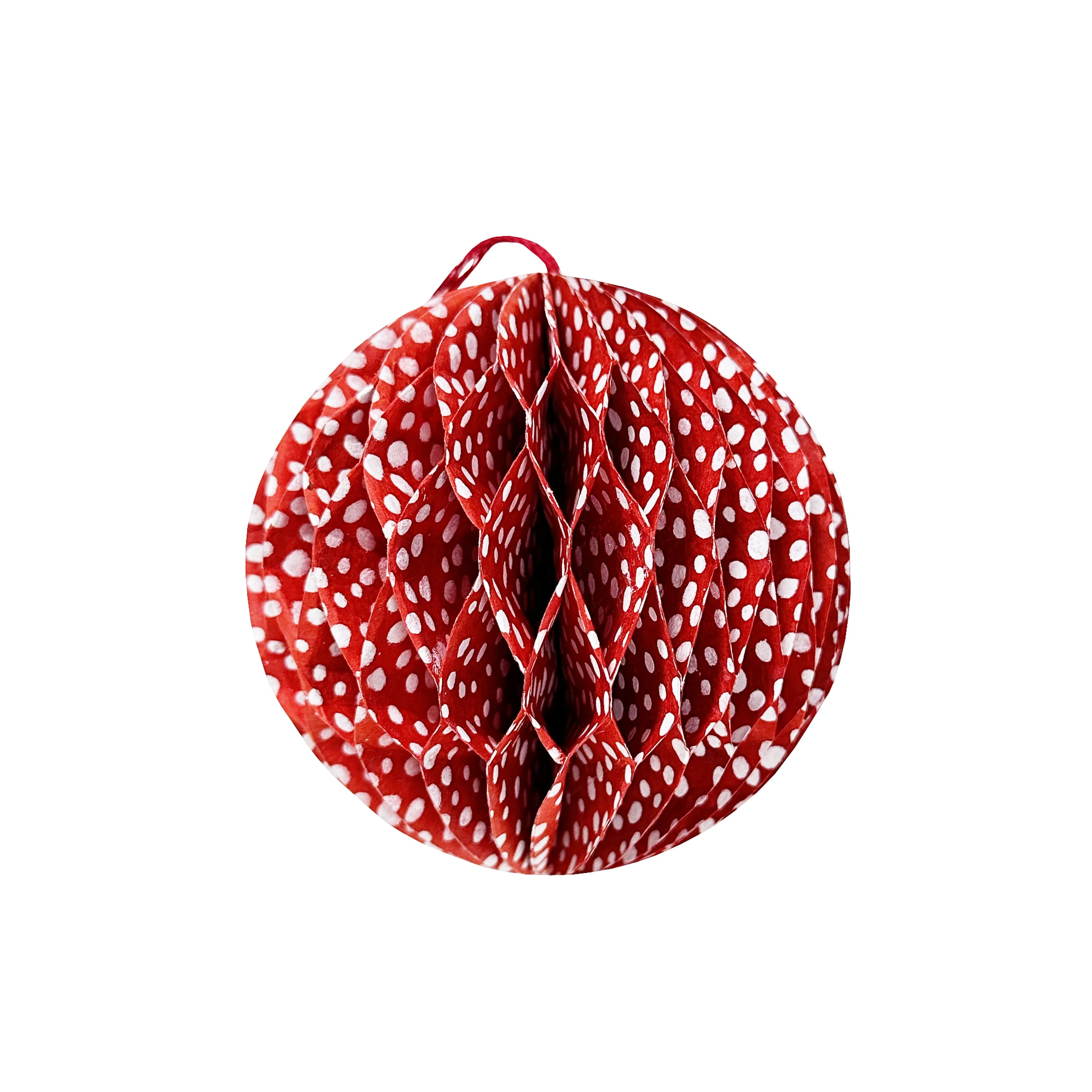 Handmade Nepalese Honeycomb Christmas Decoration | Ball | 5 DESIGN OPTIONS AVAIALBLE