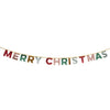 Christmas Decoration | Garland | Merry Christmas Velvet Pennant Garland | Meri Meri