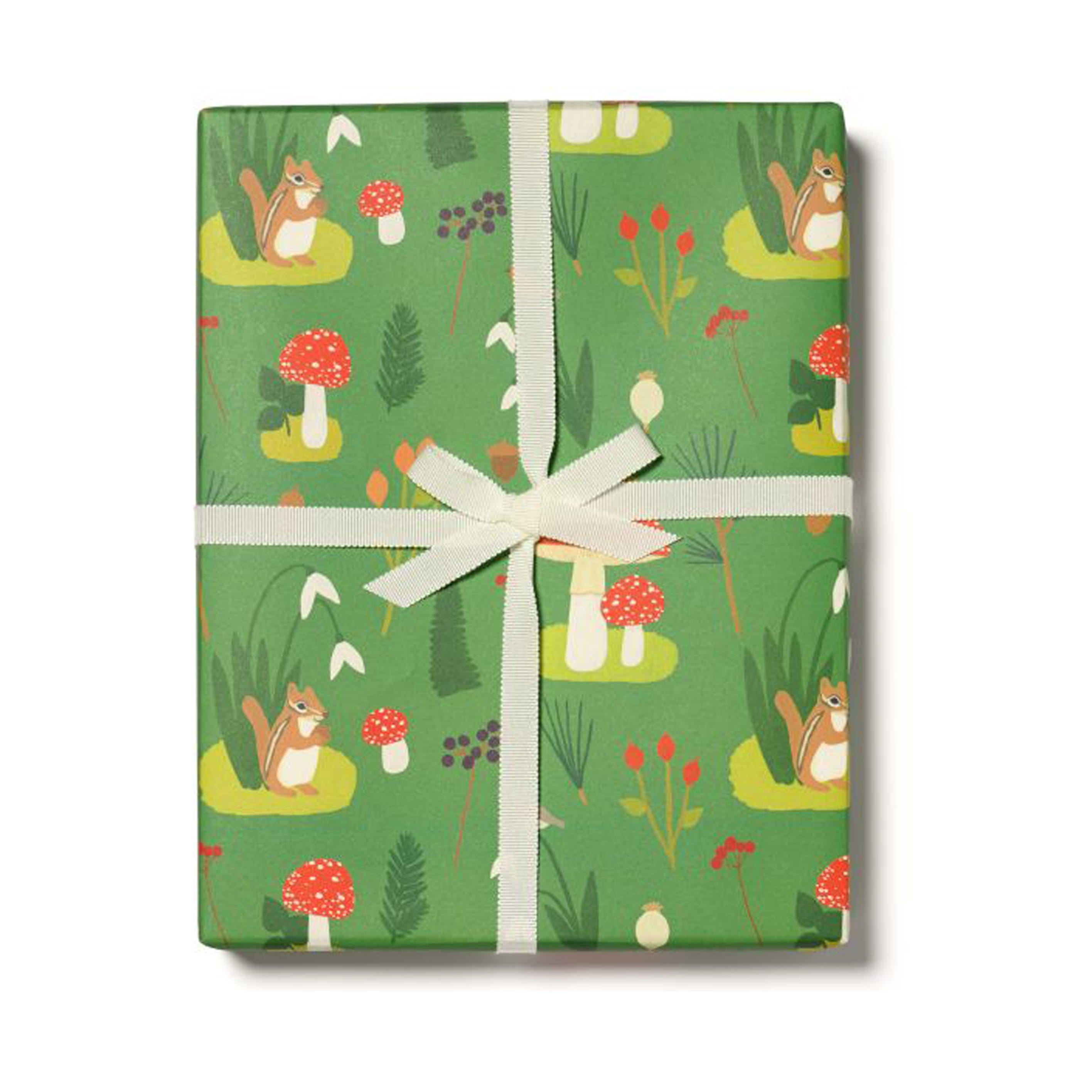 Christmas Wrapping Paper | Forest Critters | Red Cap Cards