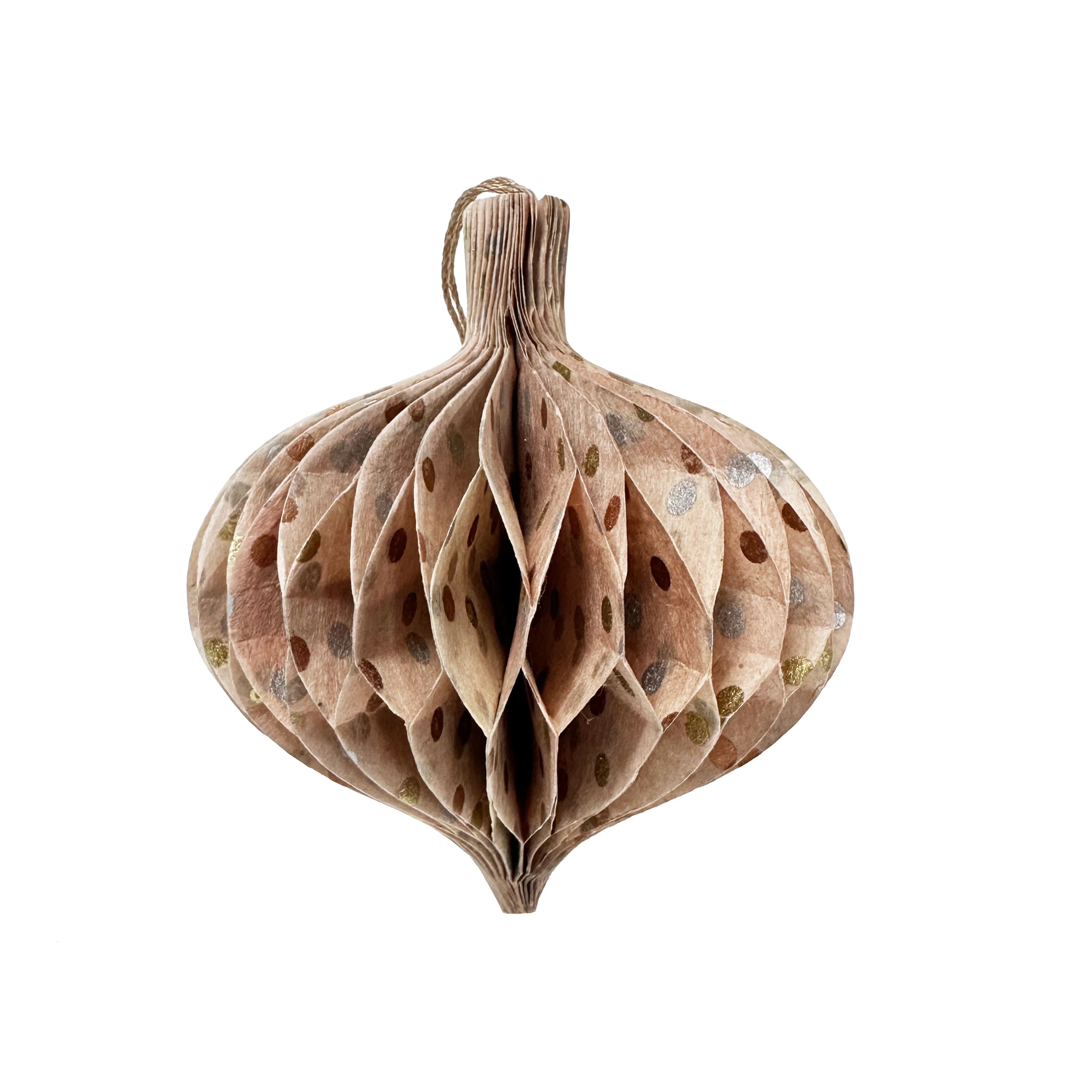 Handmade Nepalese Honeycomb Christmas Decoration | Bauble | 6 DESIGN OPTIONS AVAILABLE