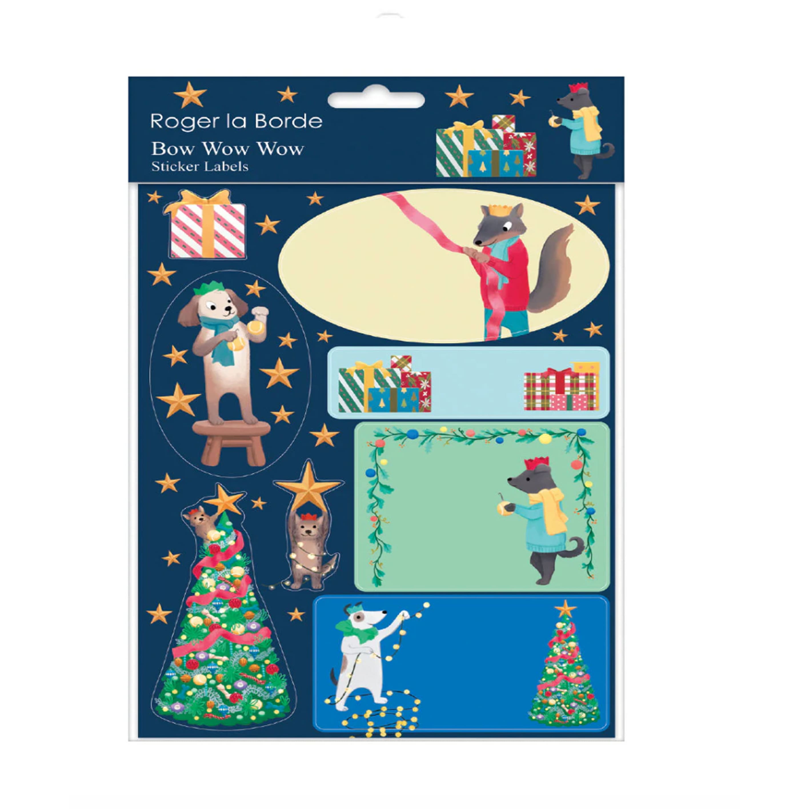 Christmas Decorative Stickers | Bow Wow Wow | Roger la Borde